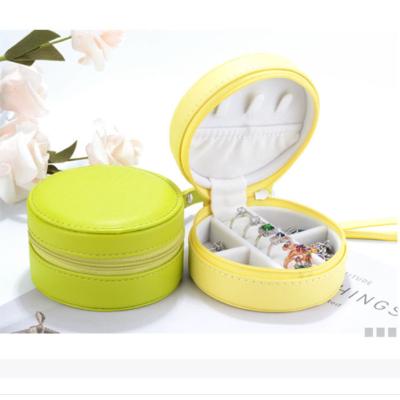 China Portable Wholesale Promotion PU Leather Jewelry Packing Small Travel Boxes for sale