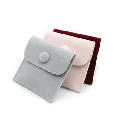 China Eco-Friendly/Recyclable Custom Velvet Travel Envelope Logo Jewelry Jewelry Pouch Packaging Bag for sale