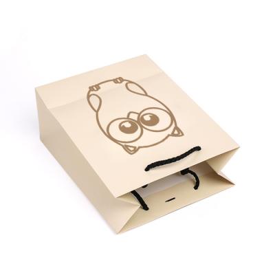 China Recycled Materials Wholesale Shopping Clothes Paper Bag Recycle Tote Bag Custom Printed Logo Paper Gift Bag for sale