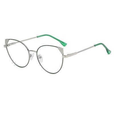 China 2022 Popular New Trend Fashion Round Eyewear Soft Spring Hinge Anti-blue Lightweight Acetate Glasses for sale