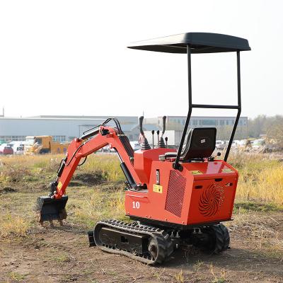 China Construction Material Stores Mini Hydraulic Crawler Excavator Small Digger Prices 1 Ton Mini Machine Spare Parts For Sale Bucket Excavators for sale