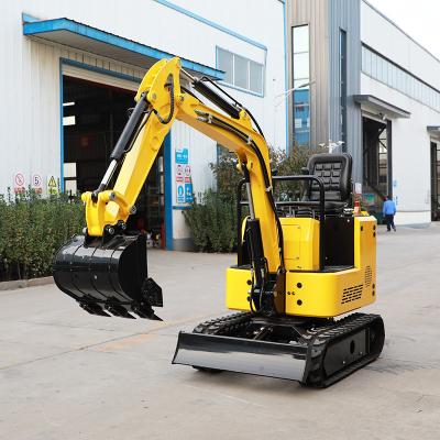 China Construction Material Shops Hydraulic Crawler Mini Excavator Digging Machine Chinese Small Digger 1 Ton Mini Excavator For Sale for sale