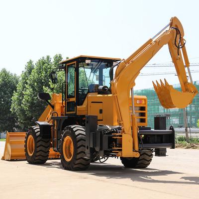 China Mini Backhoe Tractors 2.2t Front Wheel Loader Price Backhoe Wheel Loader Loaders For Sale for sale