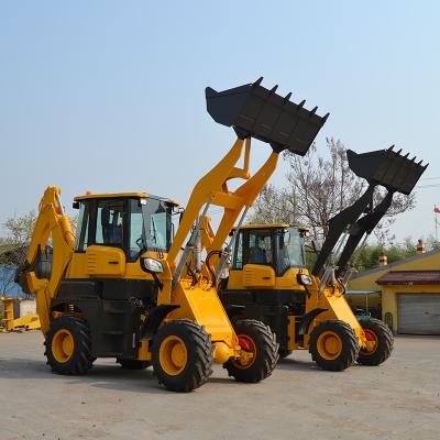 China 4X4 Excavator Loader Machine Wheel Backhoe Mini Hydraulic Inline Loader for sale