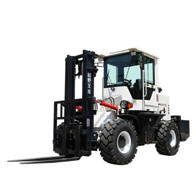 China Farms China SDYD 3ton 3m 4m off road forklift 4x4 terrain diesel forklift for sale for sale