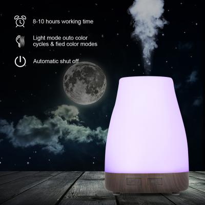 China 300ml Hotel Ultrasonic Fragrance Diffuser and 7 Color Lamp Can Be Used as Atomization Humidifier for Home and Office Gifts for sale