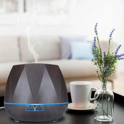 China Hotel 500ml wood grain mist humidifier, 4 gear timing mode, suitable for ultrasonic fragrance diffuser in hotel lobby and family for sale