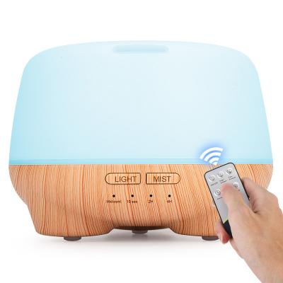 China Hotel essential oil diffuser humidifier with remote control and 500ml aromatherapy are used to relax home office atmosphere for sale