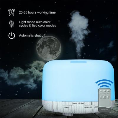 China 500ml Hotel Essential Oil Diffuser, Timer & Auto-Off Safety Control, Ultrasonic Aromatherapy Oil Humidifier and Vaporizer for sale