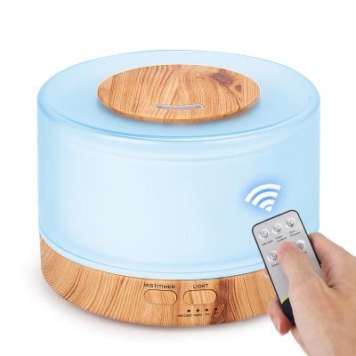 China Household Aromatherapy Essential Oil Wood Grain Diffuser With Auto Closing Function, Yoga Spa Cool Mist Humidifier for sale