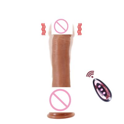 China Wholesale High Quality Custom Automatic Liquid Silicone+Telescopic+Heating Women Adult Sex Toys Dildos For Women Realistic Huge for sale