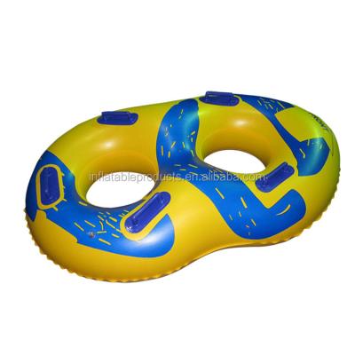 China Normal Phthalate PVC Or Non PVC Water Park Equipment Slide Waterpark Giant Inflatable Air Double Tubes Rides On Sale for sale