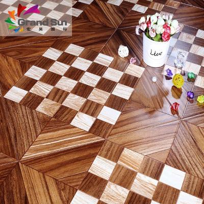 China Easy Care German Technic Hexagonal Parquet Laminate Flooring Home Designs Discount for sale