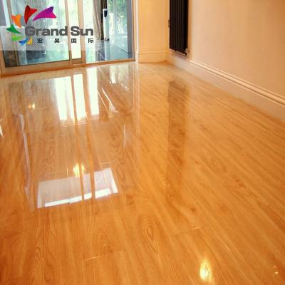 China Easy Maintenance High Gloss Laminate Flooring /High Glossy Wood Flooring for sale