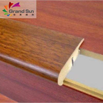 China Skirting Board For House Plastic Laminate Flooring Transition Strips Accessory Wood Grain For Wood Flooring for sale