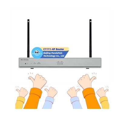 China New original C1111-4P ISR 1000 series 4 ports 8x 1GB RJ-45 router wifi yes radio for Cisco router for sale