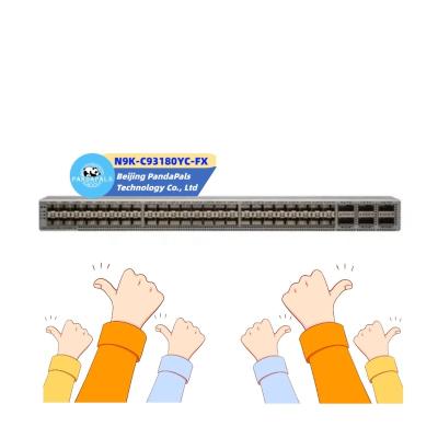 China Wholesale price N9K-C93180YC-FX 48x 1/10G/25G LACP SFP and 6x 40G/100G QSFP28 unmanaged internet switch for sale