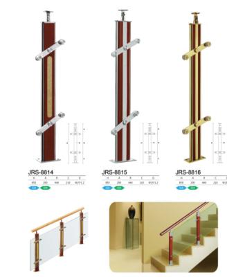 China Modern Modern Tubular Baluster Stainless Steel Railing Staircase Glass Stairs Fence Fence Railings Stairs Glass Indoor Balustrade for sale