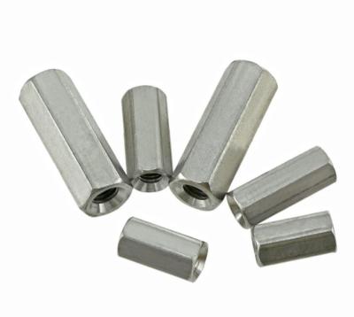 China Heavy Industry Carbon Steel Galvanized Coupling Nuts Expansion Hexagon Nuts Long Hex Socket Barrel Nuts for sale