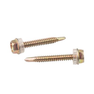 China Pan Factory Supply Wire Galvanized Hex Head Drill Tail Self Drilling Self Drilling Tapping Screws for Roofing or Windows for sale