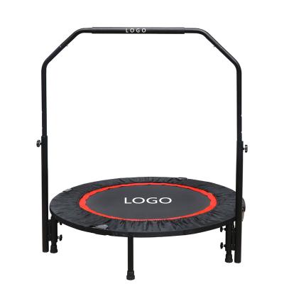 China Non-Slip Logo Customized Professional Fitness 40inch Portable Spring Jump Free Foldable Trampoline for sale