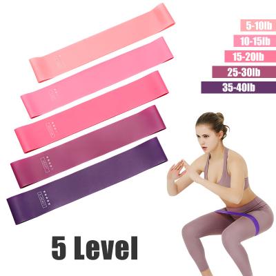 China Fitness Resistance Rubber Exercise Muscle Logo Bands for sale