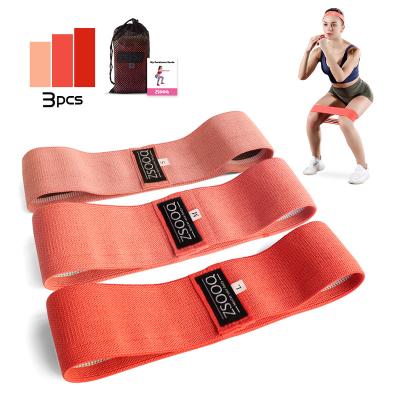 China High Quality Logo Printed Fabric Woven Loop Yoga Resistance Band Set Wholesale Multifunctional Rubber Color Home Promoter Chest String 2021 New for sale