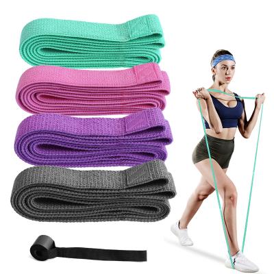 China High Quality Anti-Slip Weight Machine Cloth Bands Loop Logo Printed Body Building Elastic Resistance Long 3 Pack Resistance Band for sale