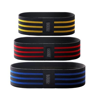 China Durable Elastic Band Gym 3 Pack Workout Fitness Resistance Exercise Hip Band Cloth Resistance Booty Elastic Band for sale