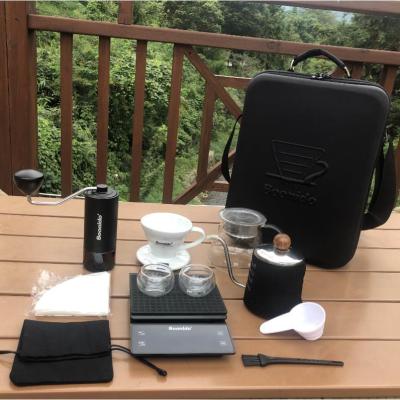 China Newest Coffee Drip Pot V60 Drip Coffee Maker Viable Luggage Mate Coffee Travel Set With Good Material for sale