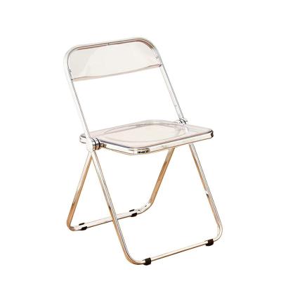 China Wholesale Foldable Multifunctional Outdoor Metal Camping Party Clear Transparent Acrylic Folding Lounge Chairs for sale