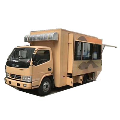 China Customable Snack Factory Car 5.9m Fast Food Snacks Dining Car Mobile Cold Drinking Ice Cream Truck for sale