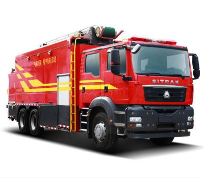 China SITRAK Heavy Duty Truck 400 HP 6X4 Fire Truck Chassis 9095*2496*2990 for sale