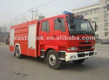 China NISSAN UD Class A Foam Fire Truck Dimensions 8360x2490x3480 for sale