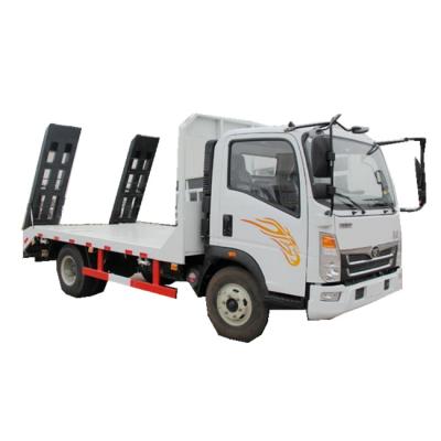 China Howo 129hp Tow Wrecker Truck 4X2 Mounted Recovery Vehicle 5 Ton One Tow Two Road Rescue Wrecker Tow Truck 1.735 Ton for sale