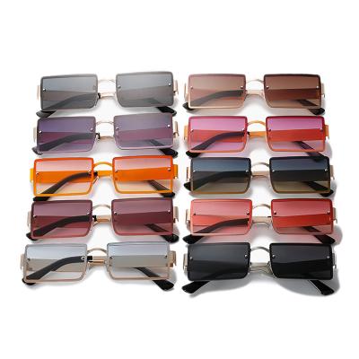 China HONGYI 2022 Square Retro Classic Vintage Logo Vendors Men Women Square Custom Made UV400 Polarized Shades Sun Glass Sunglasses for sale