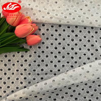 China Breathable High Quality Simple Laces Lace Up Fashionable Style Dress Fabric for sale