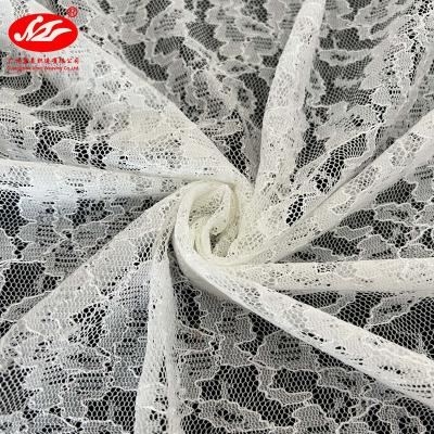 China Breathable High Quality Mid Weight Jimei 100% Nylon Lace Fabric For Women Dress for sale