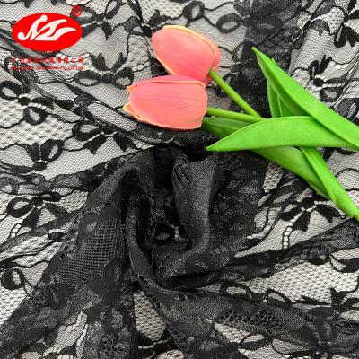 China Breathable Bow Pattern 50% Nylon Hot Selling Elegant French Lace For Underwear for sale