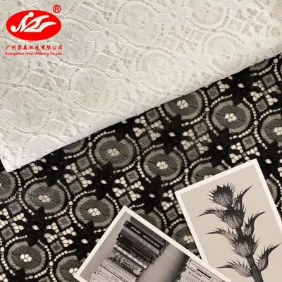 China 2022 Viable New Design Knitted Technics 100% Polyester Lace Fabric For Polyester T Shirt for sale