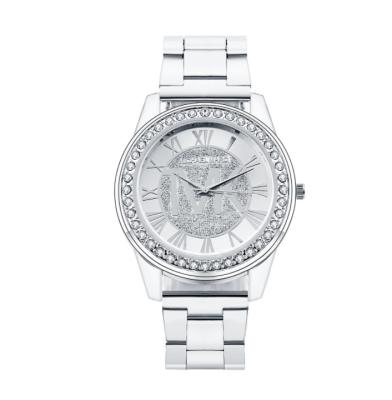 China Fashion. Roman Numeral Scale Watch Leisure Rhinestone Alloy Steel Band Quartz Watch for sale