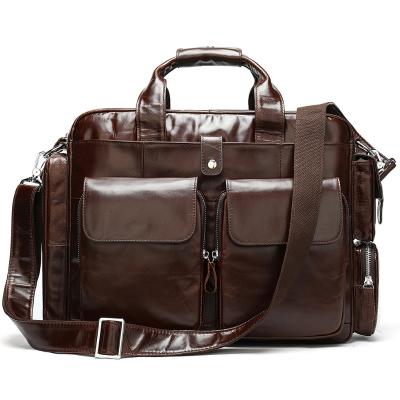 China Full grain leather. high quality genuine leather designer handbag cowhide travel luggage genuine leather bags for men for sale