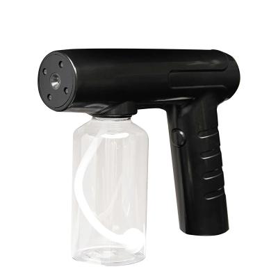 China Handheld Blue Light Portable Wireless Spray Mini ABS Atomization Disinfection Gun Disinfection Gun for sale