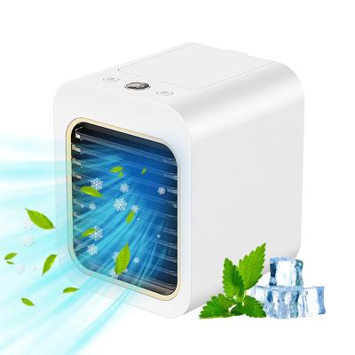 China 2021 New Air Cooling Fan Air Cooling Fan 2021 Portable Water Cooler Spray Humidifier Desktop Fan Mini Cooling Fan for sale