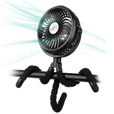 China 360Â ° spinning Mini Handheld Personal Portable Fan, stroller fan clip on baby with flexible tripod, baby stroller fan for sale