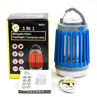 China Protable Viable Lantern Lamp Mosquito Killer Mosquito Killer Lamp Solar Power Mosquito Repellent Moskito Outdoor 2 In1 LED USB Bug Mosquito Trap Light Camping for sale