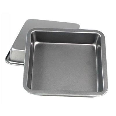 China Disposable ckot tool 8Inch deep square iron refractory non-stick baking mold 100A/Box for sale