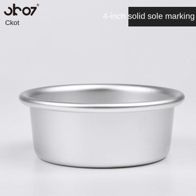 China Solid workable bottom anode aluminum alloy cake mold4Inch Qi Feng cheese round cake mold0.8MMThick for sale