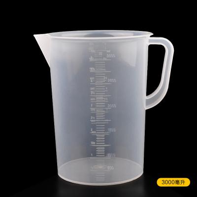 China Sustainable ckot Plastic Measuring Cups 3000Ml Capacity With 3000ML Handle for sale