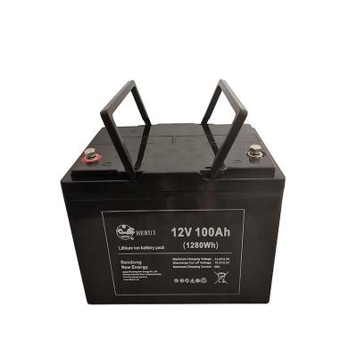 China BOATS deep cycle 12.8V lithium ion battery pack rechargeable solar lifepo4 12v 100ah battery for sale